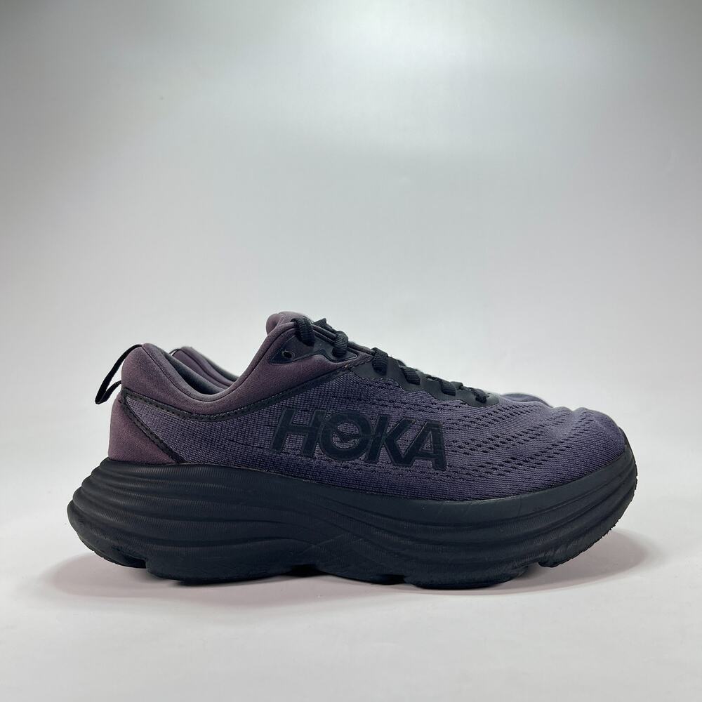 HOKA Bondi 8 Wide Triple Black Road Running Shoes 1127954 BBLC Women's Size 7D